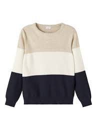 NKMVOHAN LS KNIT Weathered teak - Name It