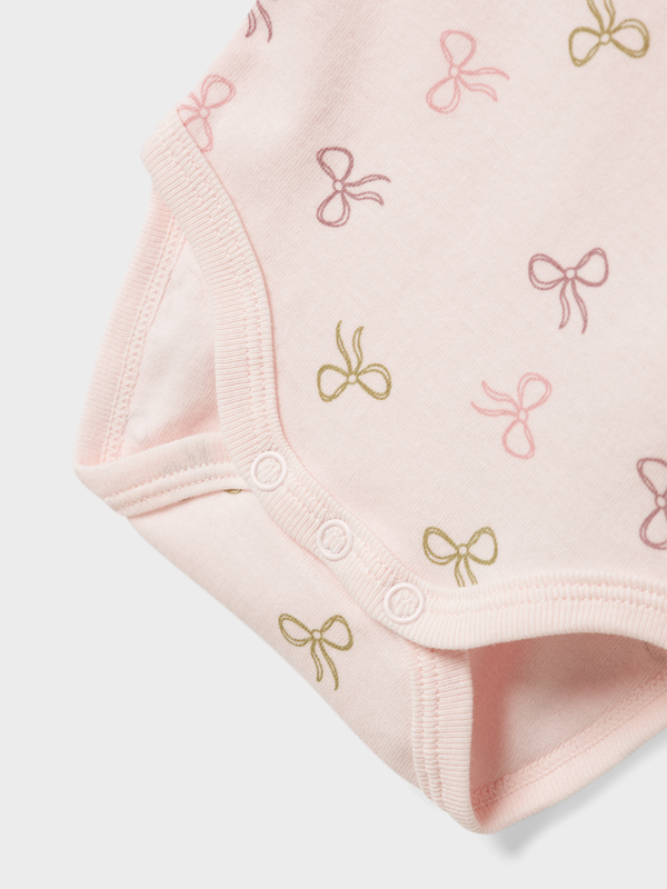 NBFBODY 3P LS BARELY PINK BOW  Barely Pink - Name It