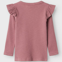 NMFRAJA SAO LS SLIM TOP LIL Nostalgia Rose - LIL`ATELIER