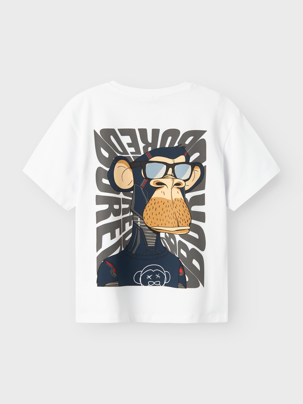 NKMDYN BOREDOFD NREG SS TOP BRIGHT WHITE - Name It