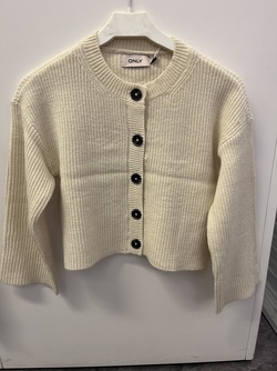 KOGKATIA LS SHORT O-NECK CARDIGAN KNT BIRCH - Kids Only 