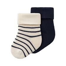 NBMSIFFO 2P TERRY FROTTE SOCK Summer Sand Dark Sapphire - Name It