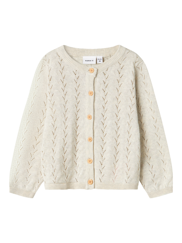 NMFBANNI LS KNIT CARD  Peyote Melange - Name It