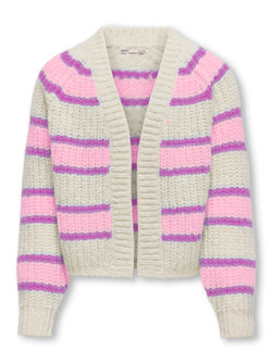 KOGNORDIC LIFE LS OVERSIZED CARDIGAN KNIT BIRCH/CATTLAYA - Kids Only 