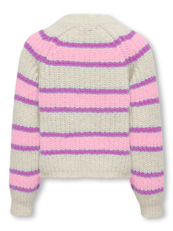 KOGNORDIC LIFE LS OVERSIZED CARDIGAN KNIT BIRCH/CATTLAYA - Kids Only 