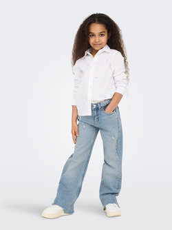 KOGJUICY WIDE DES DNM JEANS AZG LIGHT BLUE DENIM - Kids Only 