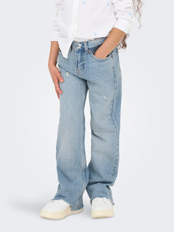 KOGJUICY WIDE DES DNM JEANS AZG LIGHT BLUE DENIM - Kids Only 