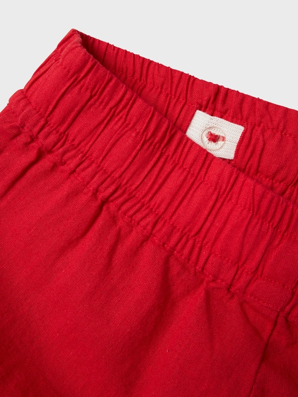 NMFFALINNEN STRAIGHT PANT Chinese Red - Name It