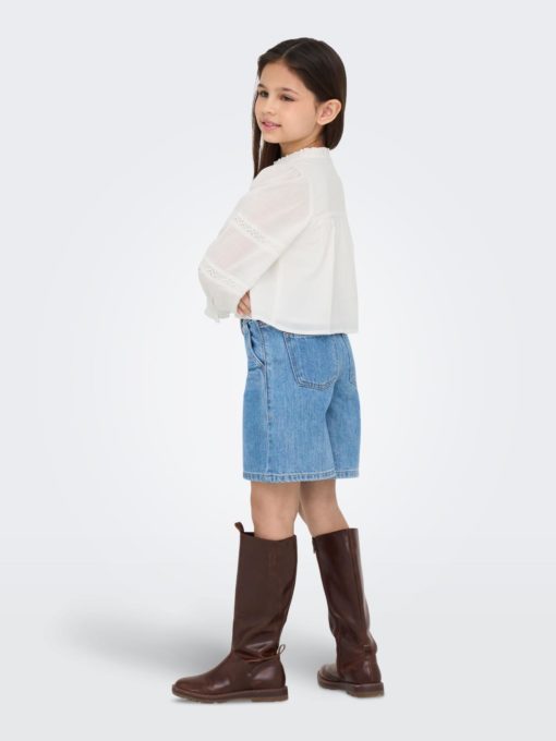 KOGESTHER L/S LADDER TAPE TOP WVN Cloud Dancer - Kids Only 