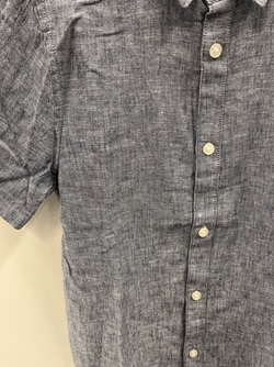 OSJCAIDEN LIFE SS SOLID LINEN SHIRT WVN DRESS BLUES - Only and sons