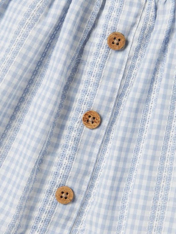 NMFHAZELLE SKIRT LIL Zen blue - LIL`ATELIER