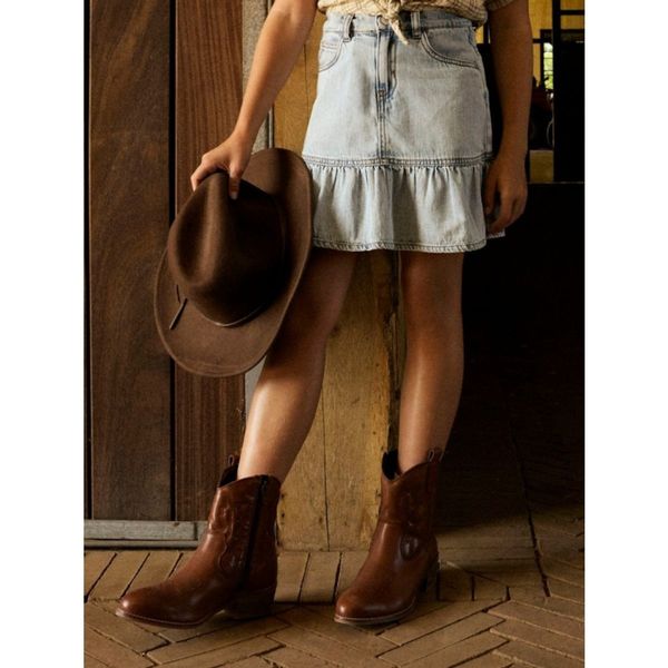 NKFNYNNE SHORT DNM SKIRT  LIGHT BLUE DENIM - Name It