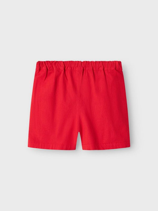 NMFFALINNEN SHORTS Chinese Red - Name It