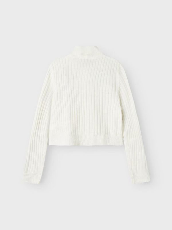 NKFHABOUR LS SHORT KNIT CARDIGAN BRIGHT WHITE - Name It