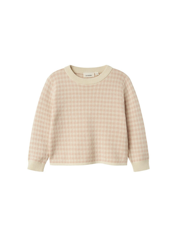 NMFNADIE LS LOOSE KNIT LIL Cameo Rose - LIL`ATELIER