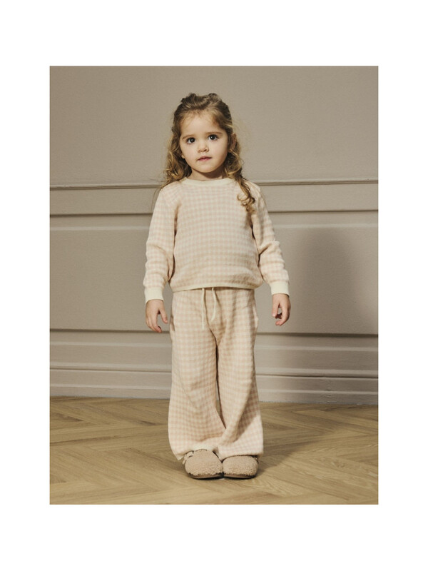 NMFNADIE LS LOOSE KNIT LIL Cameo Rose - LIL`ATELIER