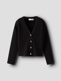 NKFLARENLISE XSL LS KNIT CARDIGAN Black - Name It