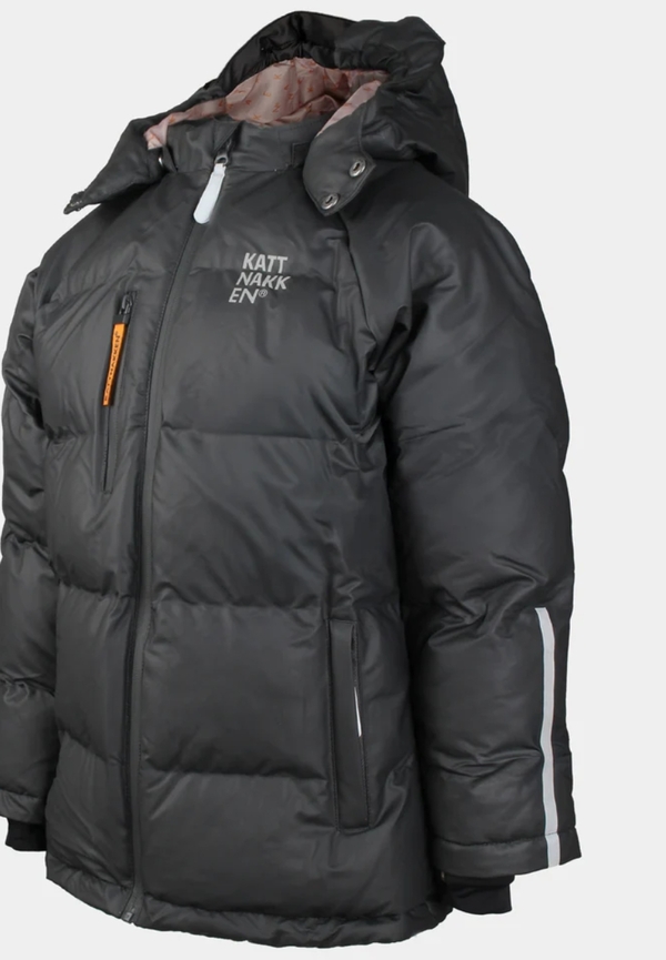 KATTNAKKEN BOBLEREGNJAKKE SLUDD JUNIOR Kattesvart - Kattnakken