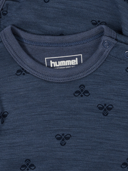 hml MINI WOOL BODY LS vintage indigo - Hummel