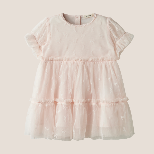 NMFROSETTA SS LOOSE DRESS LIL Almost Mauve - LIL`ATELIER