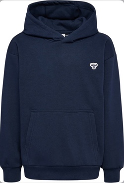 hmlJR LOOSE HOODIE BEE DRESS BLUES - Hummel